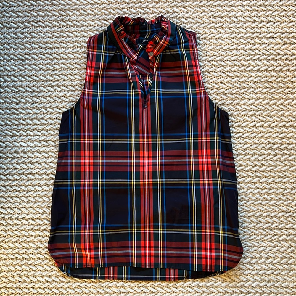 *NWOT* J. Crew Ruffle-Neck Top